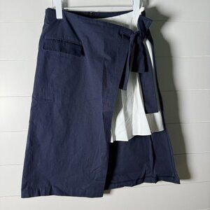 Nwt:  MARE MARE Skirt- Navy Marin Anthropologie Multilevel Skirt Sz Small